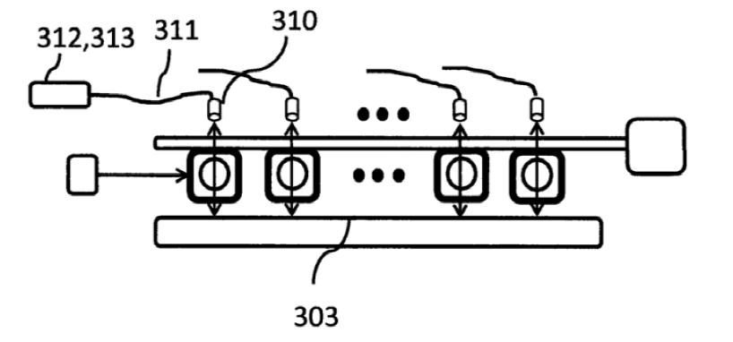 主動對準型交叉矩陣光開關結構示意圖  - 廣西科毅光通信