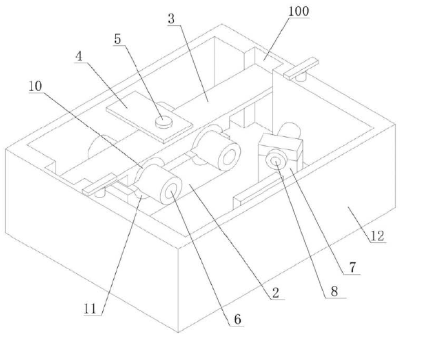 1×N MEMS光開關輸出光纖準直器安裝結構圖 - 廣西科毅光通信
