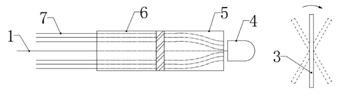 陣列波導(dǎo)式光開關(guān)實(shí)施例一同側(cè)布局結(jié)構(gòu)示意圖 - 廣西科毅光通信