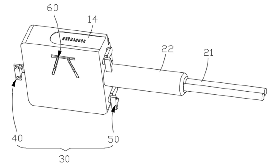 光開(kāi)關(guān)雙側(cè)固定組件布局圖 - 廣西科毅光通信