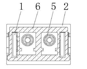光口活動塊右視剖面結(jié)構(gòu) - 廣西科毅光通信