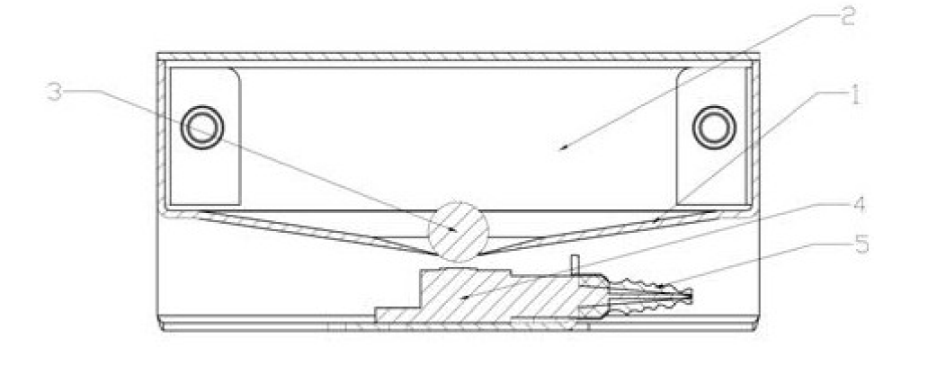 基于光開關(guān)的無源傾斜傳感器結(jié)構(gòu)示意圖  - 廣西科毅光通信